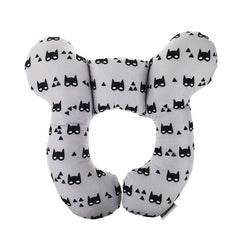 Jarreims Emporium: Grey Batman-print U-shaped neck support pillow.