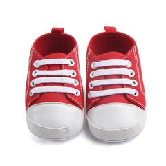 Canvas Classic Sports Sneakers Baby Jungen Mädchen Lauflernschuhe Kleinkind Weiche Sohle Anti-Rutsch Babyschuhe