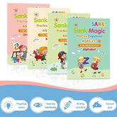 Sank Magic Practice Copybook, kein Löschen, Kinderposter in englischer Sprache, gerilltes Poster