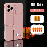 Pistola plegable con balas, juguete automático para lanzar balas, juguete creativo con balas suaves, apariencia de teléfono móvil, pistola interactiva para exteriores, regalo para niños