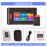 Kingbolen S6 OBD2 Scanner, Bluetooth All System Code Reader Car Diagnostic Tool,Auto-VIN 28+ Maintenance SAS/BMS/TPMS Scan Tool
