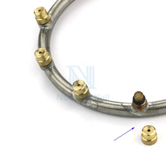 Boquilla atomizadora de anillo NuoNuoWell M14 de 1,5 mm para humidificación de jardín, riego, pulverización de pesticidas, herramientas de aspersión ajustables