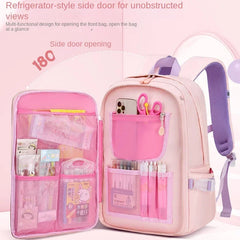 Backpack New Girl Primary School Student Bag Cute Cartoon Kid Junior High School Shoulder Bag Waterproof Children Schoolbag