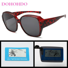 2025 TR90 Polarized Sunglasses Clip Men Women Myopia Set Sun Glasses UV400 Ultralight Outdoor Driving Fishing One Mirror Shade