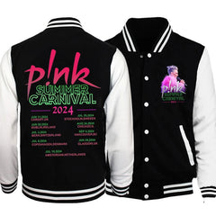 P!nk Pink Sommerkarneval Merch P Nk Sommerkarneval 2024 Baseballuniform Jacke Hoodie Sweatshirts