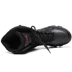 Big Size 47 Men's Boot Combat Mens Ankle Boot Tactical Warm Fur Army Boot Male Shoes Work Safety Shoes Motocycle Boots