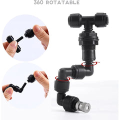 Boquilla de enfriamiento por nebulización para acuarios, accesorios de pulverización humidificadora, aspersor de tanque de selva tropical, terrario, nebulizador, sistema de enfriamiento por nebulización