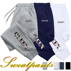 Womens Tracksuit Trousers QUEEN Letter Printing Street Sweatpants Daily Casual Simplicity Versatile Harajuku Sport Jogging Pants