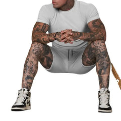 Men's T-Shirt Sets And Shorts Fashion Men's T-shirt Short Sleeve+Shorts 2-Piece Set Oversized Casual Beach Sport Man Suit