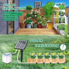Sistema de riego solar Sistema de riego automático solar Kit de riego por goteo automático con energía solar Dispositivos de riego automático con sensor de agua