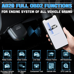 XTOOL Advancer AD20 OBD2 Scanner 2026 AI-assisted Tool Code Reader OBD 2 Diagnostic Tools Lifetime Free Updates Free Application