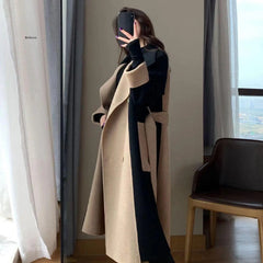 Women Winter Coat Chic Lapel Women Winter Overcoat Outwear Women Winter Overcoat Elegant Soft Winter Overcoat for Shopping