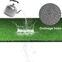 Césped artificial de 14 x 30 pies, césped de jardín interior y exterior de 0,7 pulgadas, césped artificial de tamaños personalizables