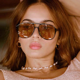 Oversized Pilot Sunglasses Women Fashion Brand Designer Vintage Female Sun Glasses Candy Colors Mirror Big Frame Oculos De Sol