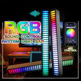 RGB Voice Control Synchron Rhythmus Licht Internet Beliebte Bunte Musik Umgebungs Licht Auto Desktop Induktion Kreative Led Pick