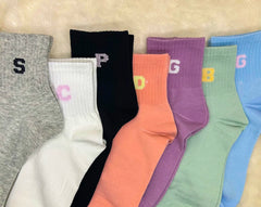 4 Pairs Woman Cotton Socks Kawaii Cute Socks For Women Cotton Female Socks Set Japanese style Stylish