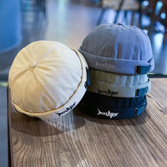 Fashion Denim Docker Cap Skullcap Solid Color Sailor Caps Beanie Hats Men Women Bucket Brimless Adjustable Dad Hat