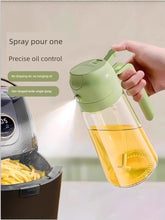 Glass Spray Oil Bottle Jar Spray Dual-Use Air Fryer Kitchen For Home Spray Oil Dispenser Oil Tank Seasoning Edible