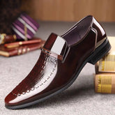 Klassische Lederschuhe für Herren, Business-Schuhe mit spitzer Spitze, Plateau-Loafer, Arbeitsschuhe für Herren, Neu in großen Größen, Zapatos De Vestir Hombre