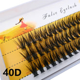 20D/30D Mink Eyelashes 1 Box /60 Bundles Natural eyelashes extension 3D Russia Individual Eyelash Cluster Makeup Tools Eye black