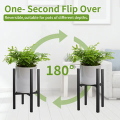 Soporte de hierro ajustable para plantas, extensible para macetas, práctico estante para interiores y exteriores, resistente, moderno, para decoración de balcones, hogares y jardines