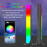 Sound Lights Pickup LED-Licht USB RGB Nachtlampe Sprachaktivierte Musik Rhythmus Umgebungslicht App-Steuerung für Schlafzimmer Bar Party