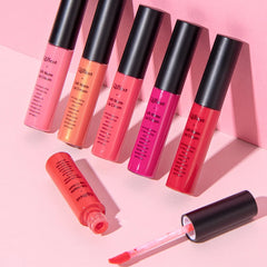 New Velvet Matte Lip Gloss Sexy Dark Red Moisturizing Liquid Lipstick Waterproof Long Lasting Non-stick Cup Lips Pigments Makeup