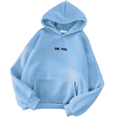 Letter Print Hoodies Women Harajuku Oversize Leisure Sweatshirts Hooded Tops Loose Pockets Tracksuits Warm Pullovers Sudadera