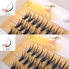 20D/30D Mink Eyelashes 1 Box /60 Bundles Natural eyelashes extension 3D Russia Individual Eyelash Cluster Makeup Tools Eye black