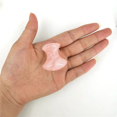 Natürliches Rosenquarz-Jade-Roller-Set, echter Jade-Gouache-Schaber, Jade-Massagegerät, Gua Sha-Brett, Gesichtsmassagegerät, Gesichtsmassage-Roller