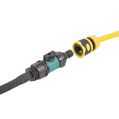 Kunststoff-Ventil-Schnellverbinder, 3/4 Zoll Gewinde auf PE-Rohr, Widerhaken-Anschlüsse, 16/20/25 mm, Gartenbewässerung, Verlängerungsschlauch, Adapterschalter