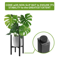 Soporte de hierro ajustable para plantas, extensible para macetas, práctico estante para interiores y exteriores, resistente, moderno, para decoración de balcones, hogares y jardines