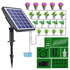 Sistema de riego solar Sistema de riego automático solar Kit de riego por goteo automático con energía solar Dispositivos de riego automático con sensor de agua