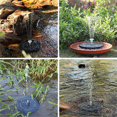 Solar Fountain Pump 3.5W LED Lights Solar Panel Powered Fountain Colorful Garden Pond Decoration Pump Waterfall Swimming Pools