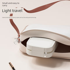 Cosmetic Mirror Portable Foldable Ins Portable Mirror LED Light Student Dormitory Female Storage Box Integrated