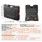 SucceBuy Mechanics Tool Set and Socket Set 1/4" 3/8" 1/2" Drive Deep Standard Sockets 450 Pcs SAE and Metric Mechanic Tool Kit