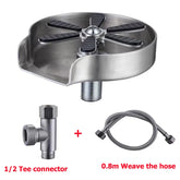 New Stainless Steel Cup Washer Glass Cleaner Bottle Washer Cup Cleaner for Kitchen Sink Restaurant Home Cafes