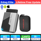 2026 New KINGBOLEN Ediag Elite Lifetime free Car Diagnostic Tools All system 15 Resets Bi-directional Test Auto Scanner OBD2