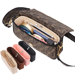 Filzstoff-Einsatztaschen-Organizer, passend für Damen-Baguette-Taschen, Make-up-Tragetaschen, Handtaschen-Organizer, Reise-Innentasche, Kosmetiktaschen