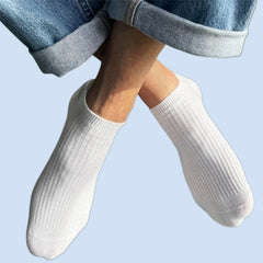 5/10 Pairs High Quality 100% Cotton Men Women Ankle Short Socks Fashion Invisible Sport Sweat-absorbing Girls Low Cut Boat Socks