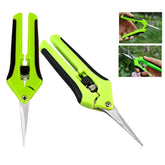 Gartenschere aus Edelstahl für Pflanzen, Obst, Trauben, zum Pflücken, Gartenbau, Blattschneider, gerader Winkel, Schnittwerkzeuge