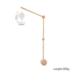 Soporte de madera para bebé, mosquitera, barra para colgar, accesorio, soporte para campana de cama cómoda