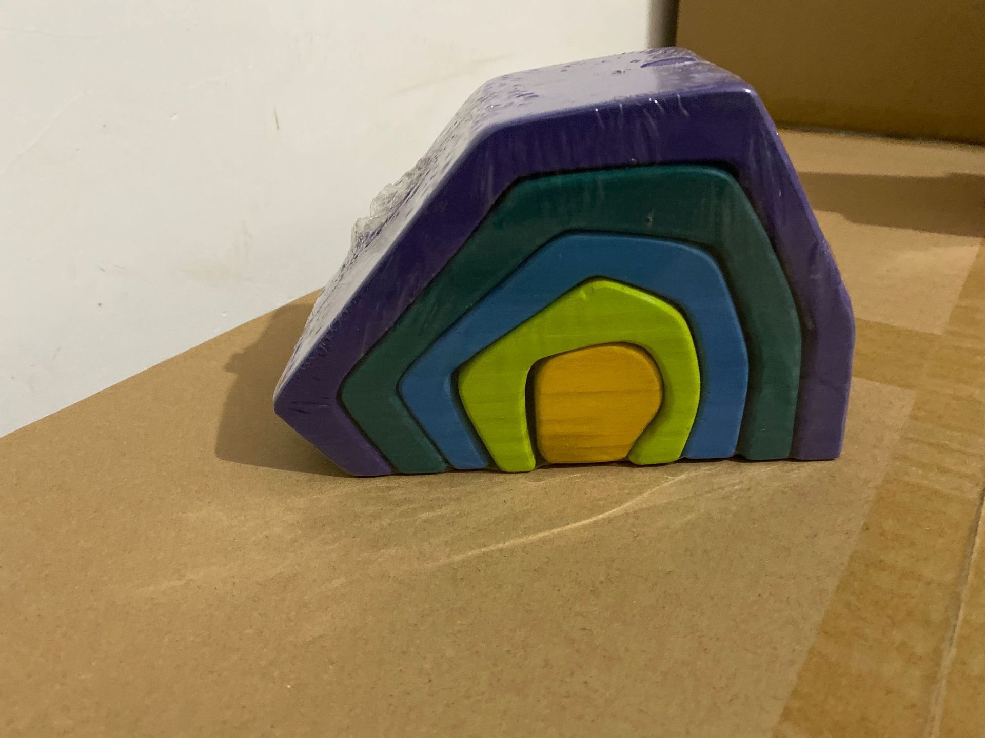 Puzzle Großes 12-teiliges Bogenbrücken-Regenbogen-Baustein-Spielzeug für die frühkindliche Bildung