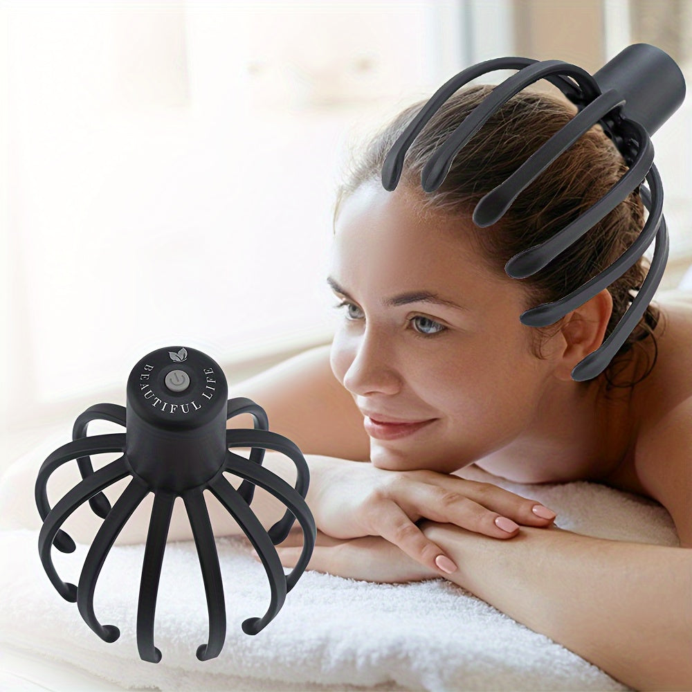 Electric Octopus Claw Shaped Scalp Massager, Portable USB Rechargeable Handheld Massager For Head Body Relaxing