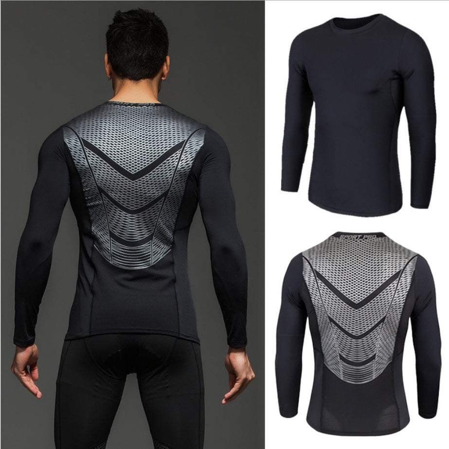 Jarreims Emporium: Black long-sleeve compression shirt back graphic.