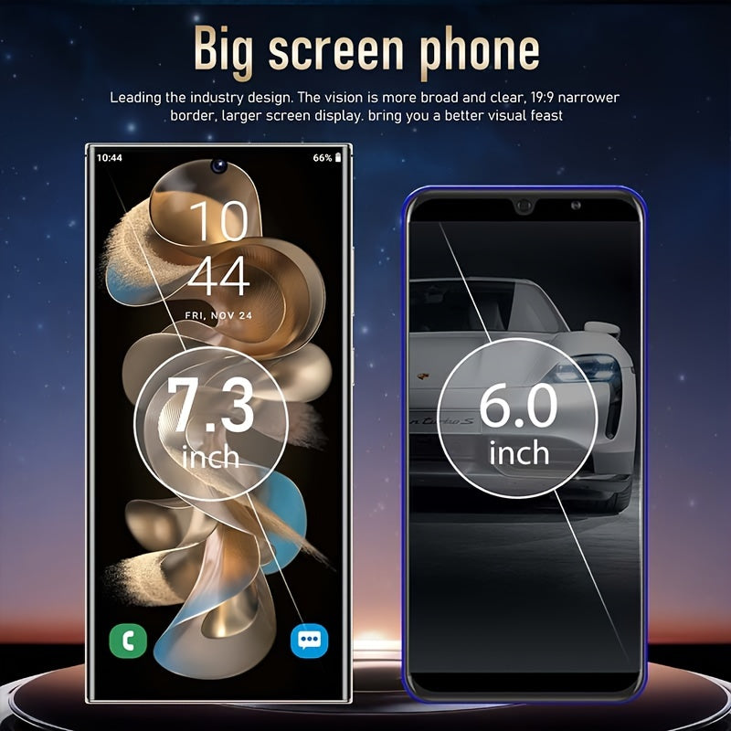 SEREE 5G Mobile Phone Ten Nucleus Android 13 Mobile Phone With Built-inpen, 8GB+ 256GB, 7.3-inch Display, 50MP+13MP Camera, 108 Million HD Rear Cameras 7000mAh Dual SlM Complete Accessories