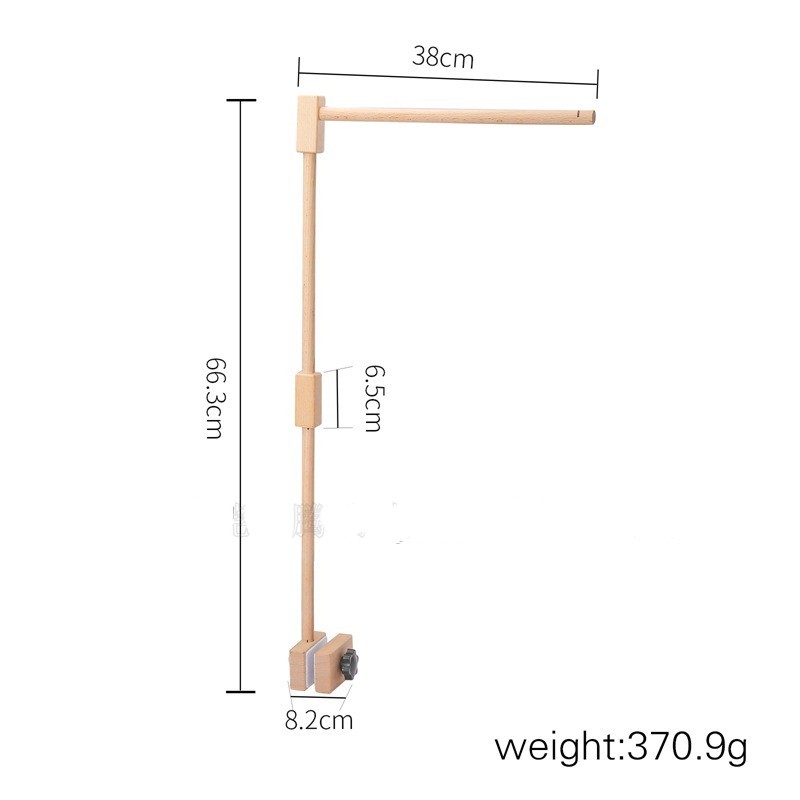 Soporte de madera para bebé, mosquitera, barra para colgar, accesorio, soporte para campana de cama cómoda