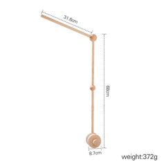 Soporte de madera para bebé, mosquitera, barra para colgar, accesorio, soporte para campana de cama cómoda