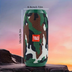 Portable Wireless Bass Speaker with Subwoofer, TWS Stereo, Aux & USB Input, 3D Surround Sound, Hands-Free Calling, FM Radio, TG117