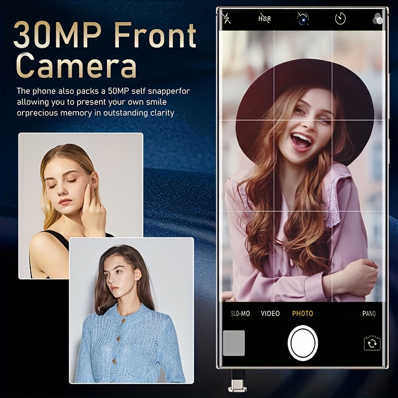 SEREE 5G Mobile Phone Ten Nucleus Android 13 Mobile Phone With Built-inpen, 8GB+ 256GB, 7.3-inch Display, 50MP+13MP Camera, 108 Million HD Rear Cameras 7000mAh Dual SlM Complete Accessories